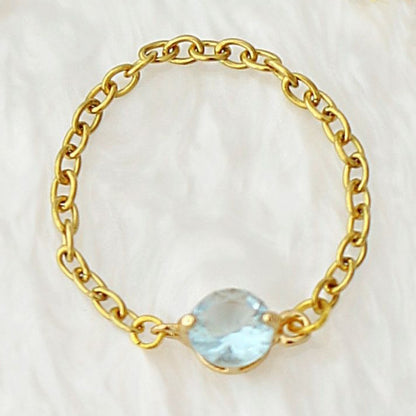 Sateenkaariketjusormus 18-Karaatia Kullattu - Divine Dulcet