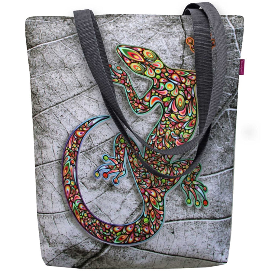 Canvas Cordura Olkalaukku/Ostoskassi - Lizard Sunny Line Bertoni