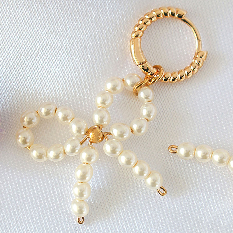 Miss Coquette 24-Karaatin Rusettihelmikorvakorut Divine Dulcet