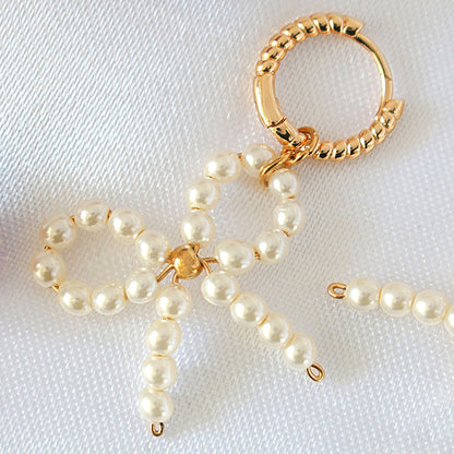 Miss Coquette 24-Karaatin Rusettihelmikorvakorut Divine Dulcet