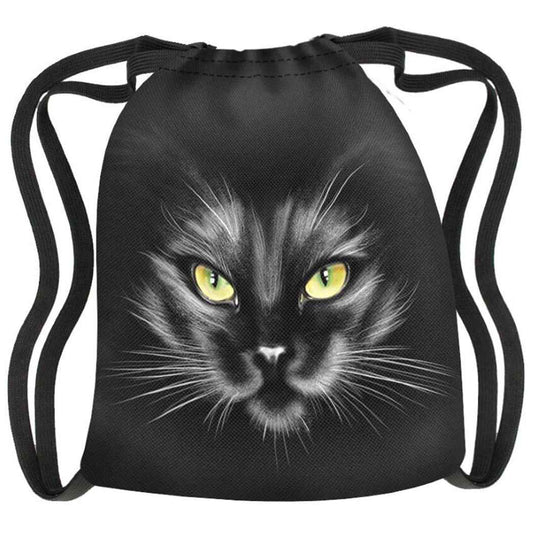 Nero Kissa Bertonin Arco Design merkkinen Canvas Cordura-kissareppu / urheilukassi