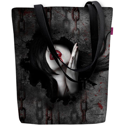 Alice Shoulder Bag In Canvas Sunny Line Bertoni