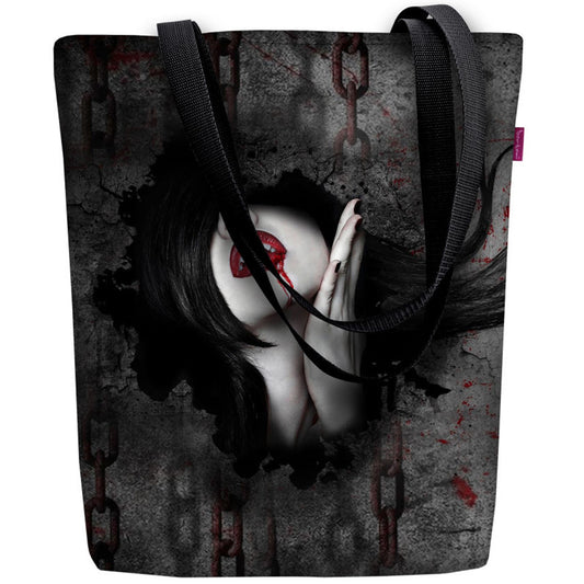 Alice Shoulder Bag In Canvas Sunny Line Bertoni