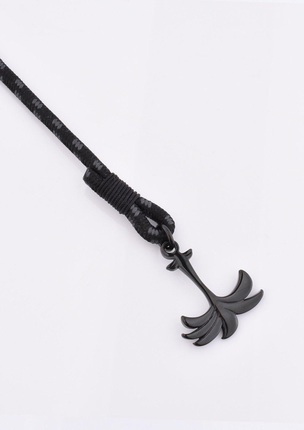 Rannekoru Palm Band Phantom Black Punottu Ranneke - Musta/Harmaa