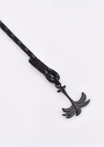 Rannekoru Palm Band Phantom Black Punottu Ranneke - Musta/Harmaa