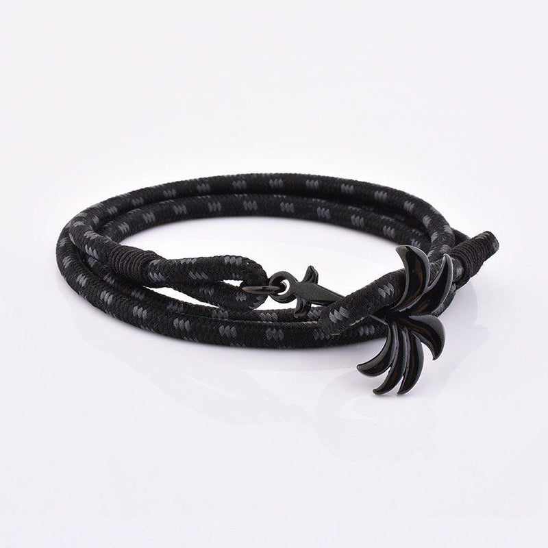 Rannekoru Palm Band Phantom Black Punottu Ranneke - Musta/Harmaa 2