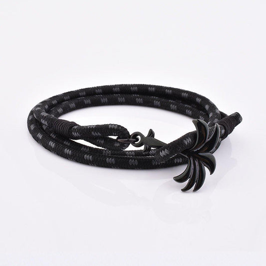 Rannekoru Palm Band Phantom Black Punottu Ranneke - Musta/Harmaa 2