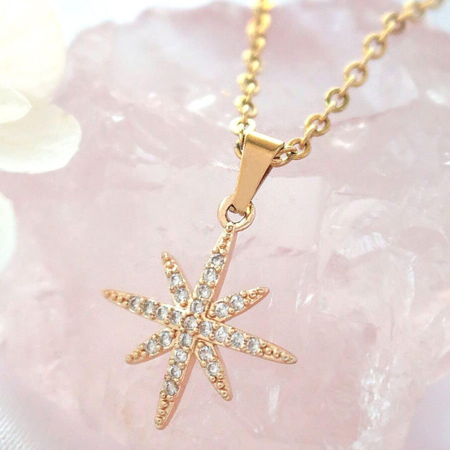 Polaris Tähtikaulakoru Pinnoitettu 24K-Kullalla - Divine Dulcet