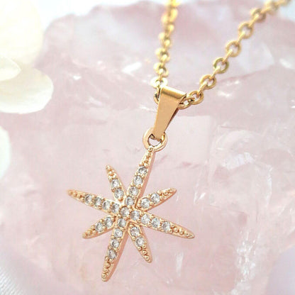 Polaris Tähtikaulakoru Pinnoitettu 24K-Kullalla - Divine Dulcet