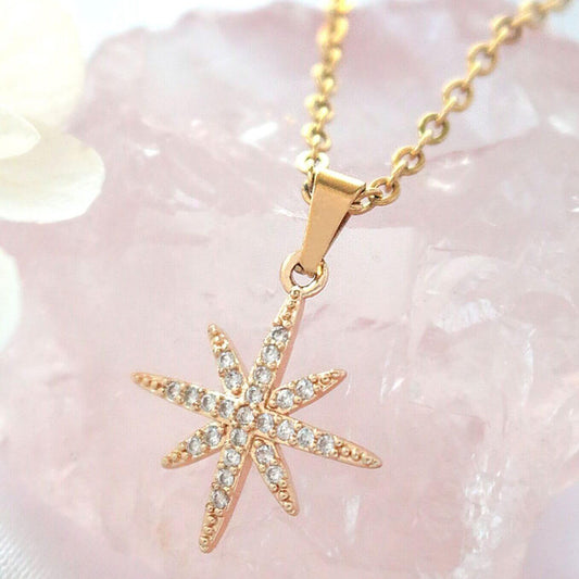 Polaris Tähtikaulakoru Pinnoitettu 24K-Kullalla - Divine Dulcet