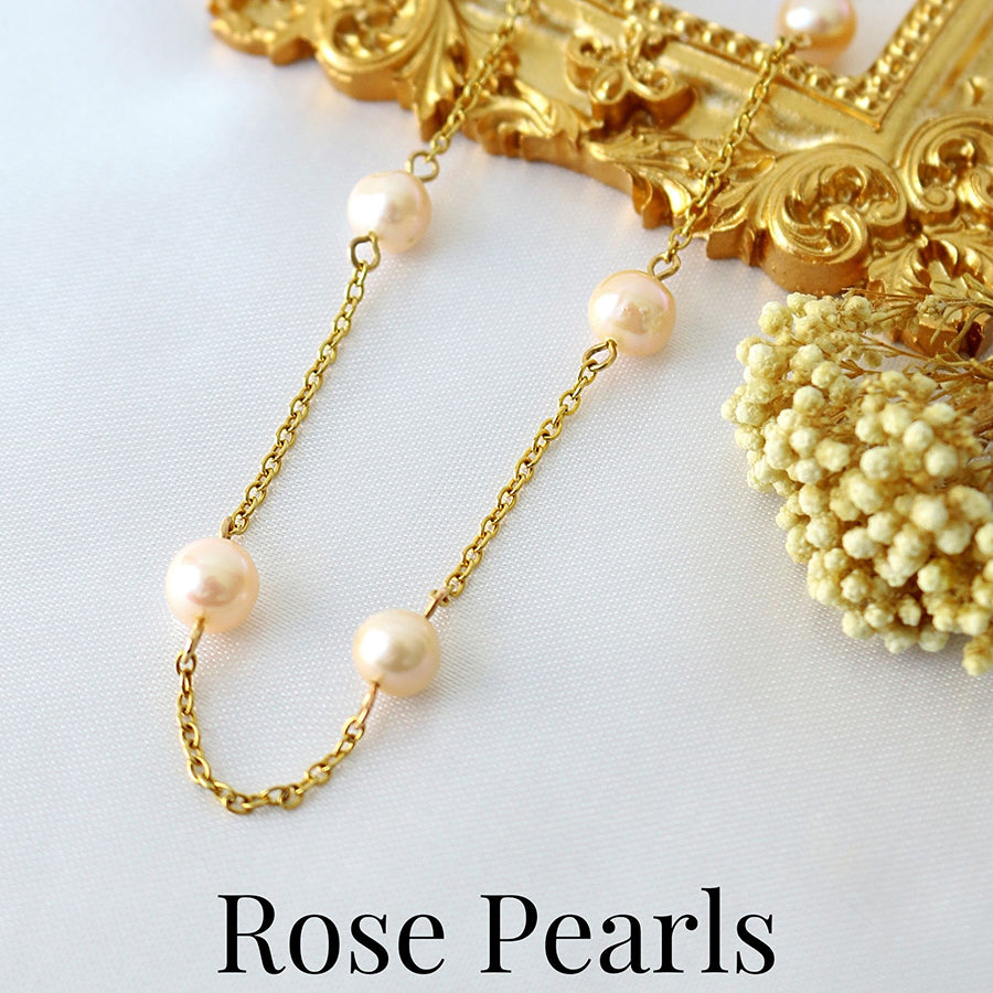 24-Karaatin Kullattu Barokkityylinen Makeanvedenhelmiketju - Divine Dulcet