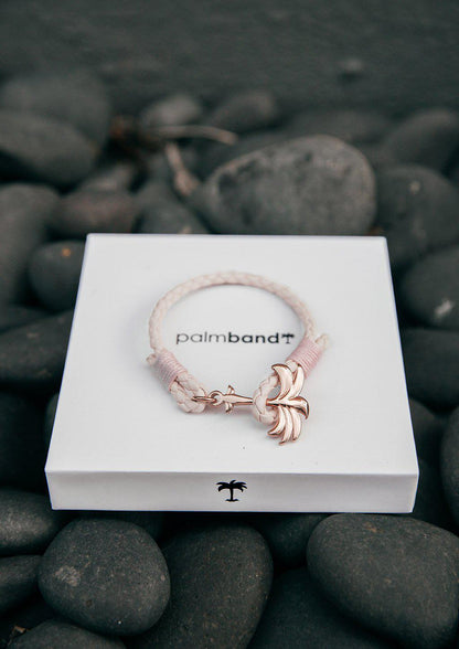 Tyttöjen Pinkki Rannekoru Rosette Nahkarannekkeella