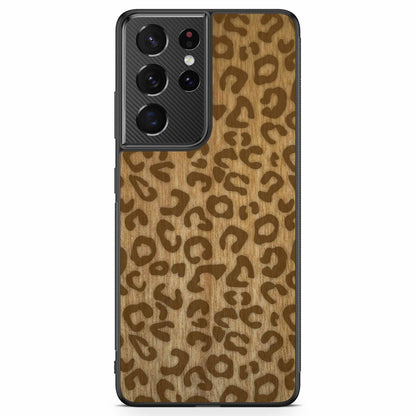 Tanganyika Wood Phone Cover - Cheetah Pattern - Wood Collection