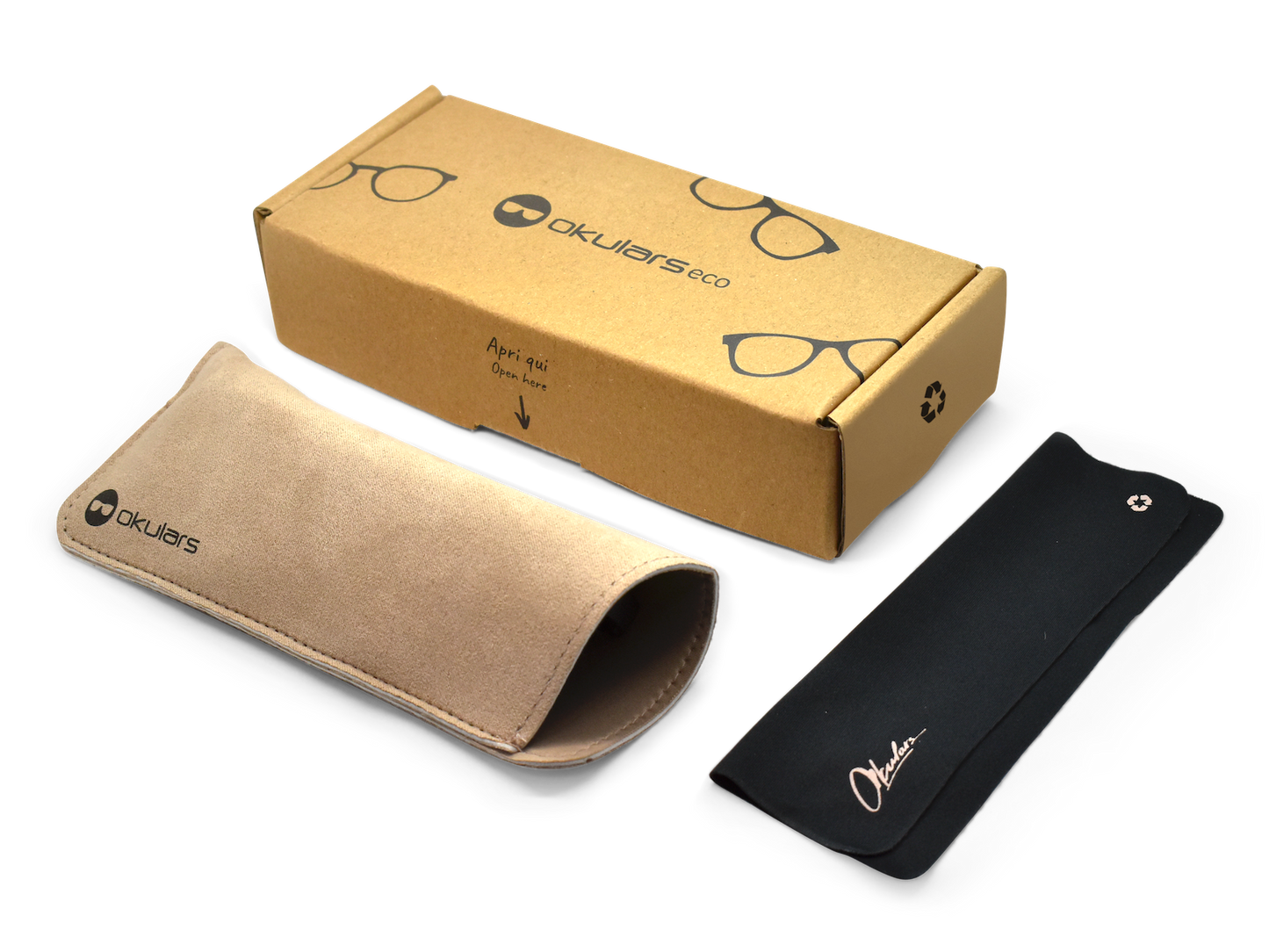 Ecological Sunglasses Okulars Eco Pacific Ocean Black