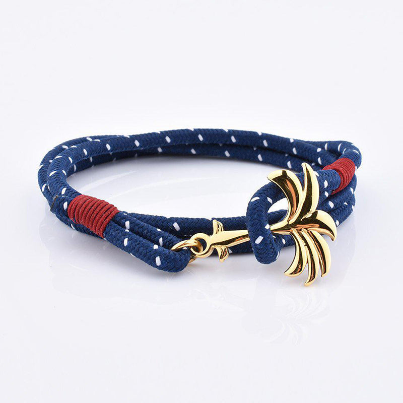 Rannekoru Palm Band Seven Seas - Punottu Ranneke Sini/Valko 2