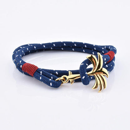 Rannekoru Palm Band Seven Seas - Punottu Ranneke Sini/Valko 2