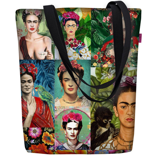 Canvas Cordura Olkalaukku/Ostoskassi - Modern Frida Sunny Line Bertoni