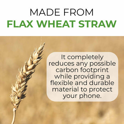 Wheat Seed Biodegradable Phone Case for iPhone - Black
