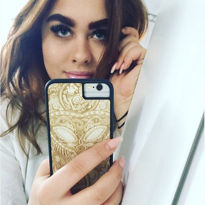 Tulppaanipuinen Puhelimen Suojakuori - Viking MMore - Wood Collection