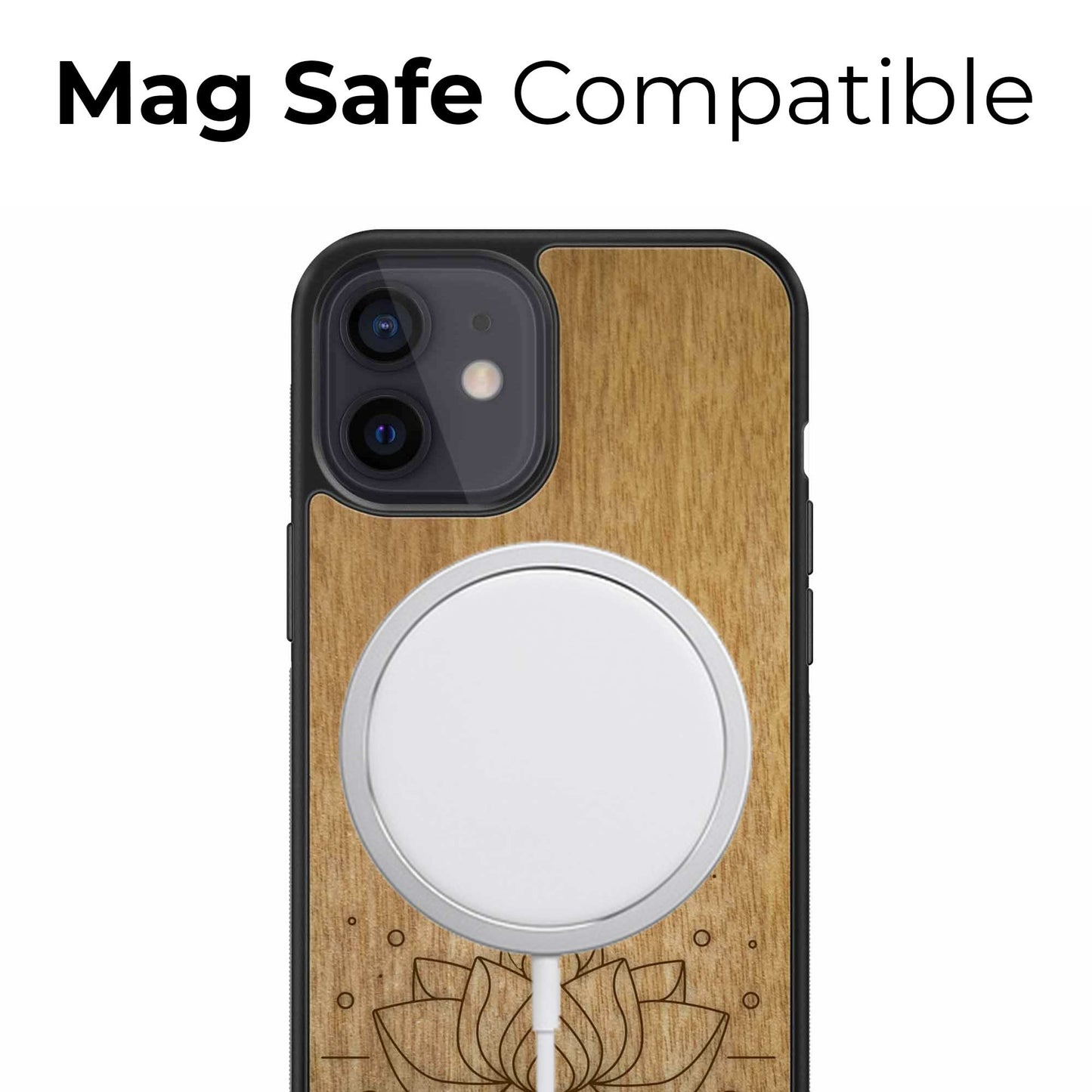 Tanganyikapuu Puhelimen Suojakuori - Lotus Flower MMore - Wood Collection