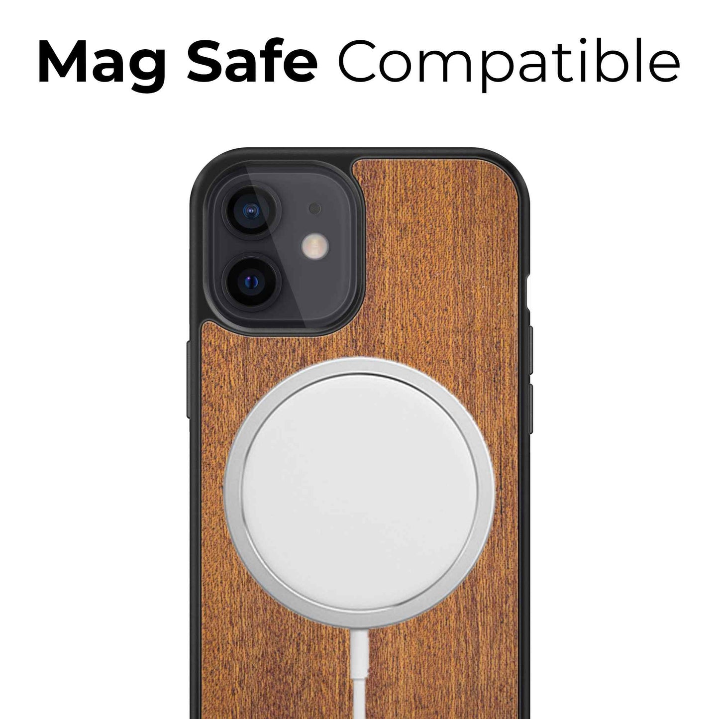 Mahogany Wood Phone Cover - Compass - MMore