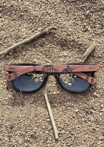 Pähkinäpuiset Kaiverretut Polarisoidut Aurinkolasit - Eyewood Gladiator - Zerpico