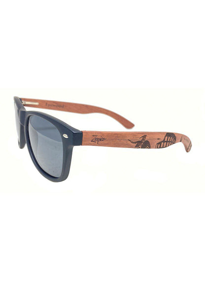 Pähkinäpuiset Kaiverretut Polarisoidut Aurinkolasit - Eyewood Gladiator - Zerpico