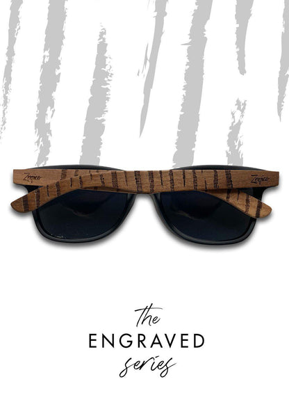 Pähkinäpuiset Kaiverretut Polarisoidut Aurinkolasit - Eyewood Untamed - Zerpico