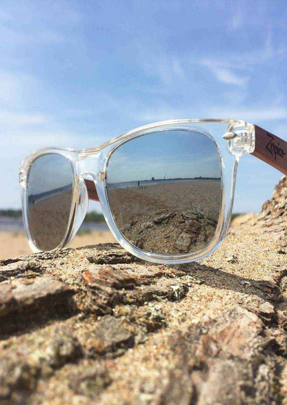 Wayferer Eyewood Aurinkolasit - Crystal - Zerpico