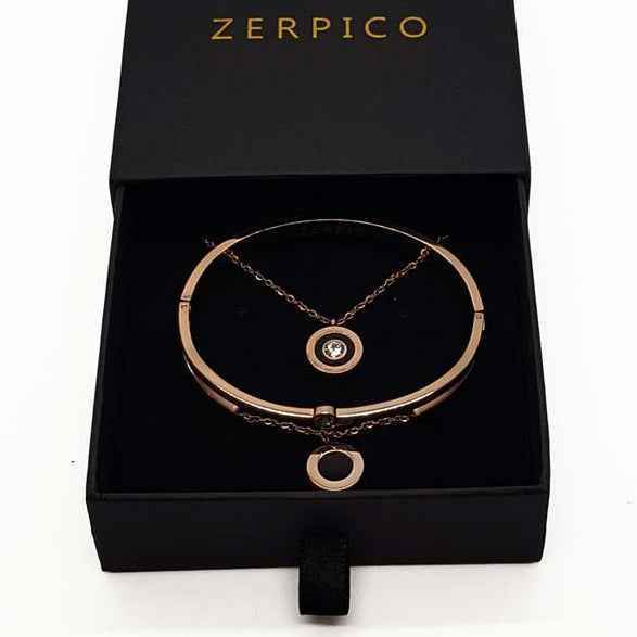 Rannekoru ja Kaulakoru Jericho 14-K Rosé Gold - Zerpico