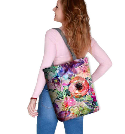 Canvas Cordura Olkalaukku/Ostoskassi - Flora Kukkia - Sunny Line Bertoni