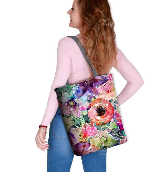 Canvas Cordura Olkalaukku/Ostoskassi - Flora Kukkia - Sunny Line Bertoni