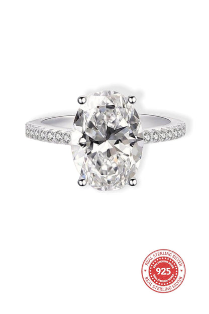 925 Silver 18K White Gold Plated Cocktail Ring - Divine Dulcet