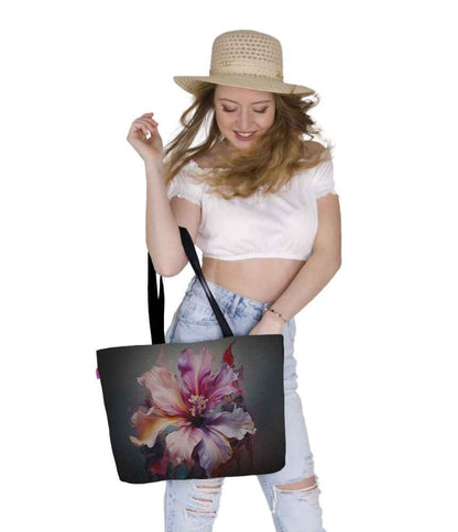 Livia Shoulder Bag In Canvas Holiday Line Bertoni