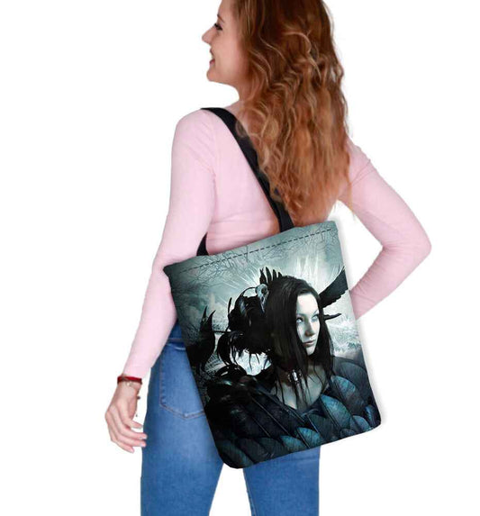 Esmeralda Shoulder Bag In Canvas Sunny Line Bertoni