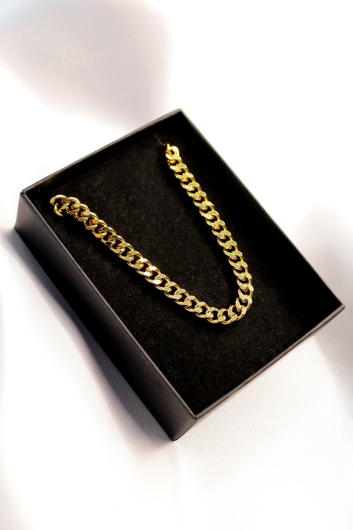 24-Carat Gold Plated Flat Cuban Necklace - Divine Dulcet