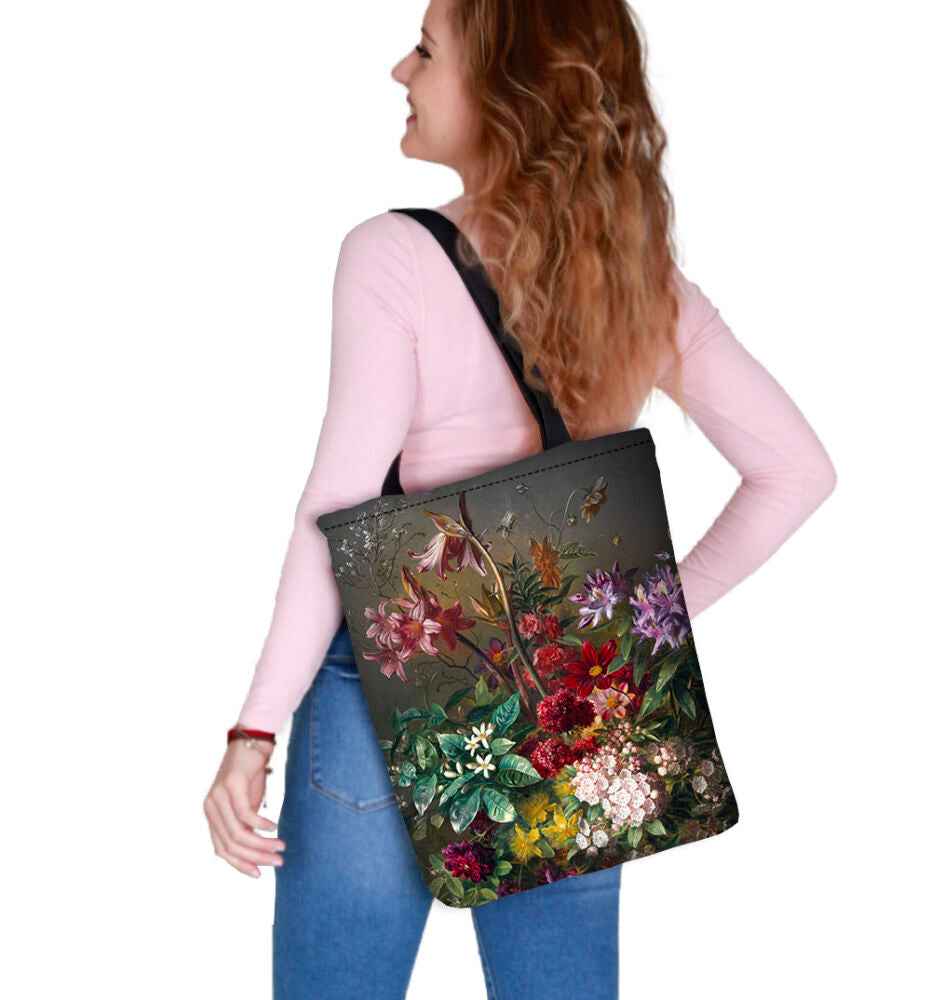 Bouquet Shoulder Bag In Canvas Sunny Line Bertoni