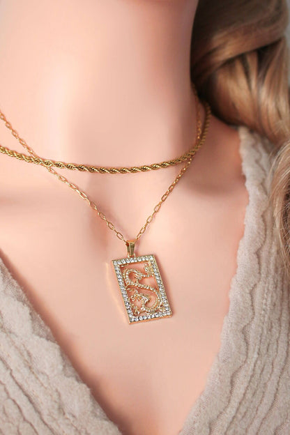 24-K Kullattu Kiinalainen Lohikäärmekaulakoru - Divine Dulcet