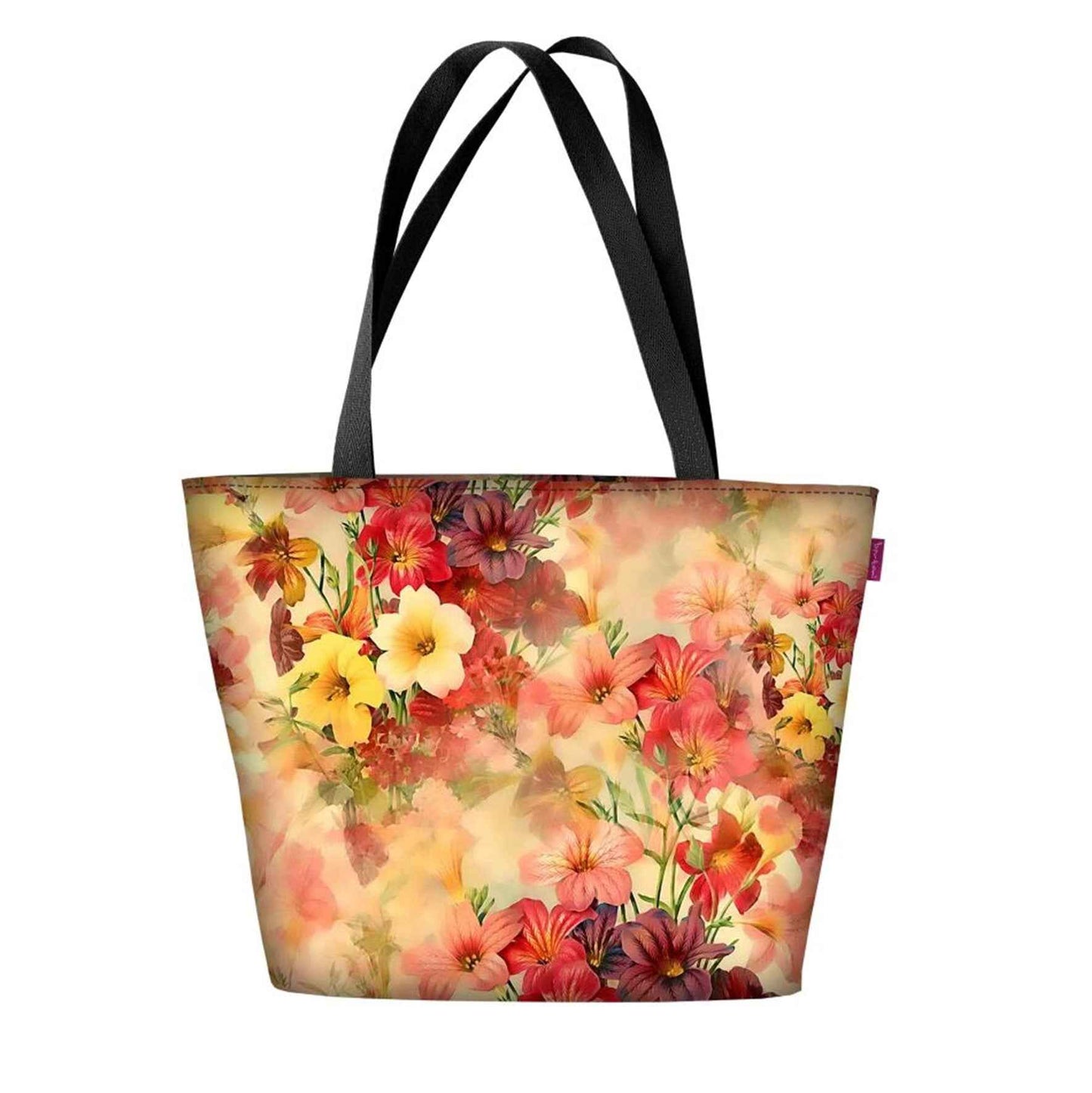 Canvas Cordura Olkalaukku - Cleo Kukat - Holiday Line Bertoni