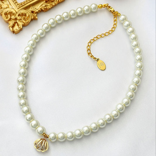 24-Karaatin Helmikaulakoru Tshekkiläisistä helmistä Divine Dulcet