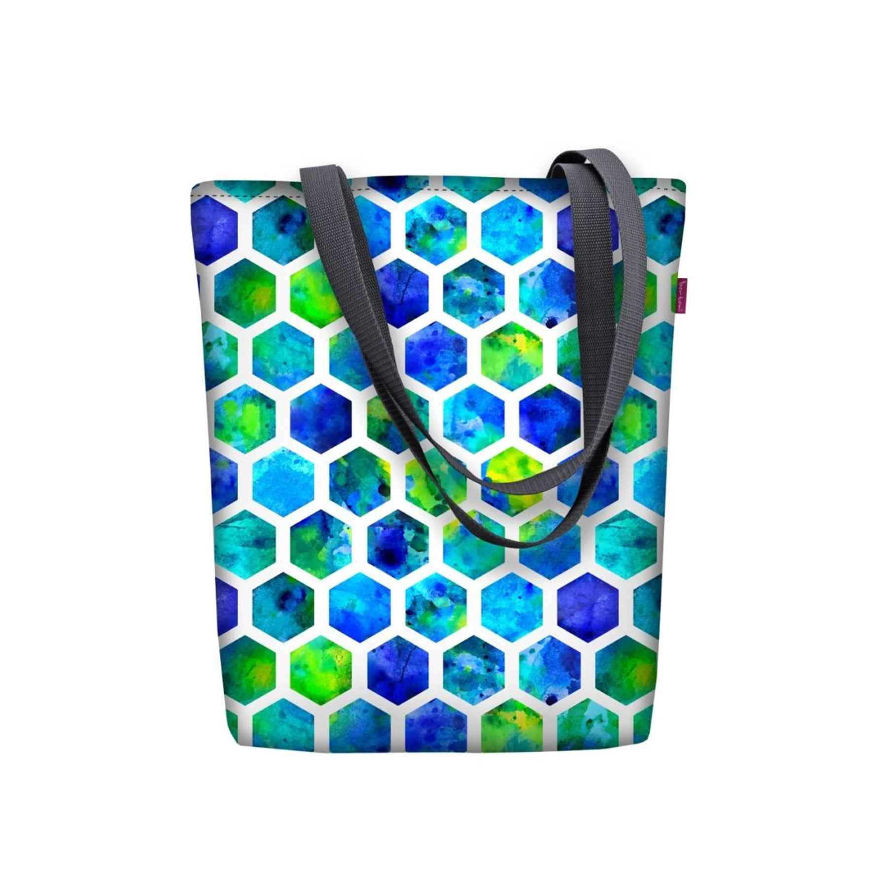 Tile Shoulder Bag In Canvas Sunny Line Bertoni