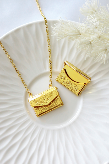 24 Karaatin Kullattu Kirjekuori Kaulakoru Divine Dulcet