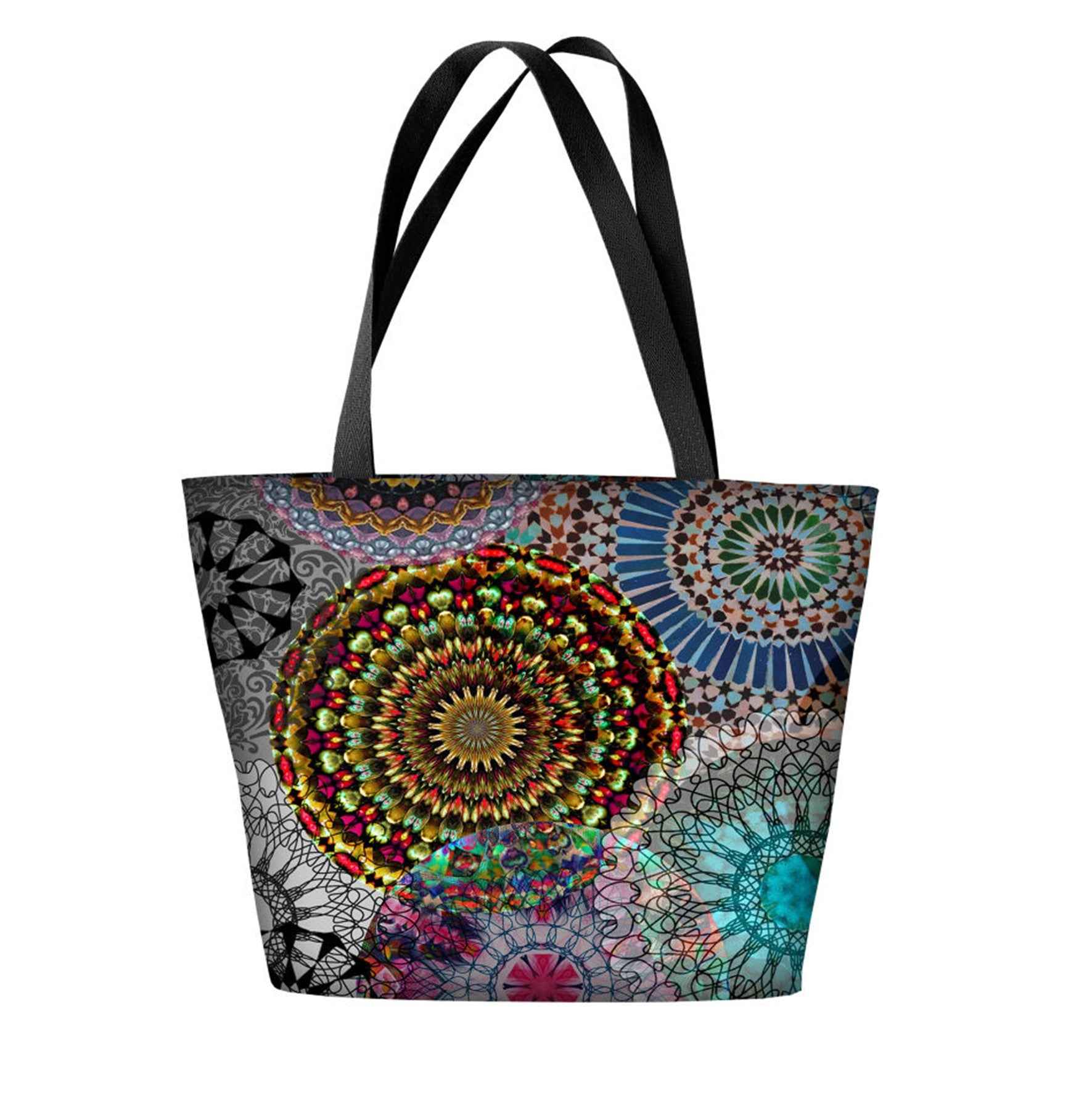 Carousel Shoulder Bag In Canvas Holiday Line Bertoni