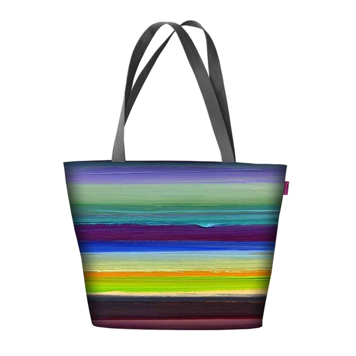 Horizon Shoulder Bag In Canvas Holiday Line Bertoni