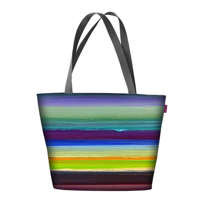Horizon Shoulder Bag In Canvas Holiday Line Bertoni