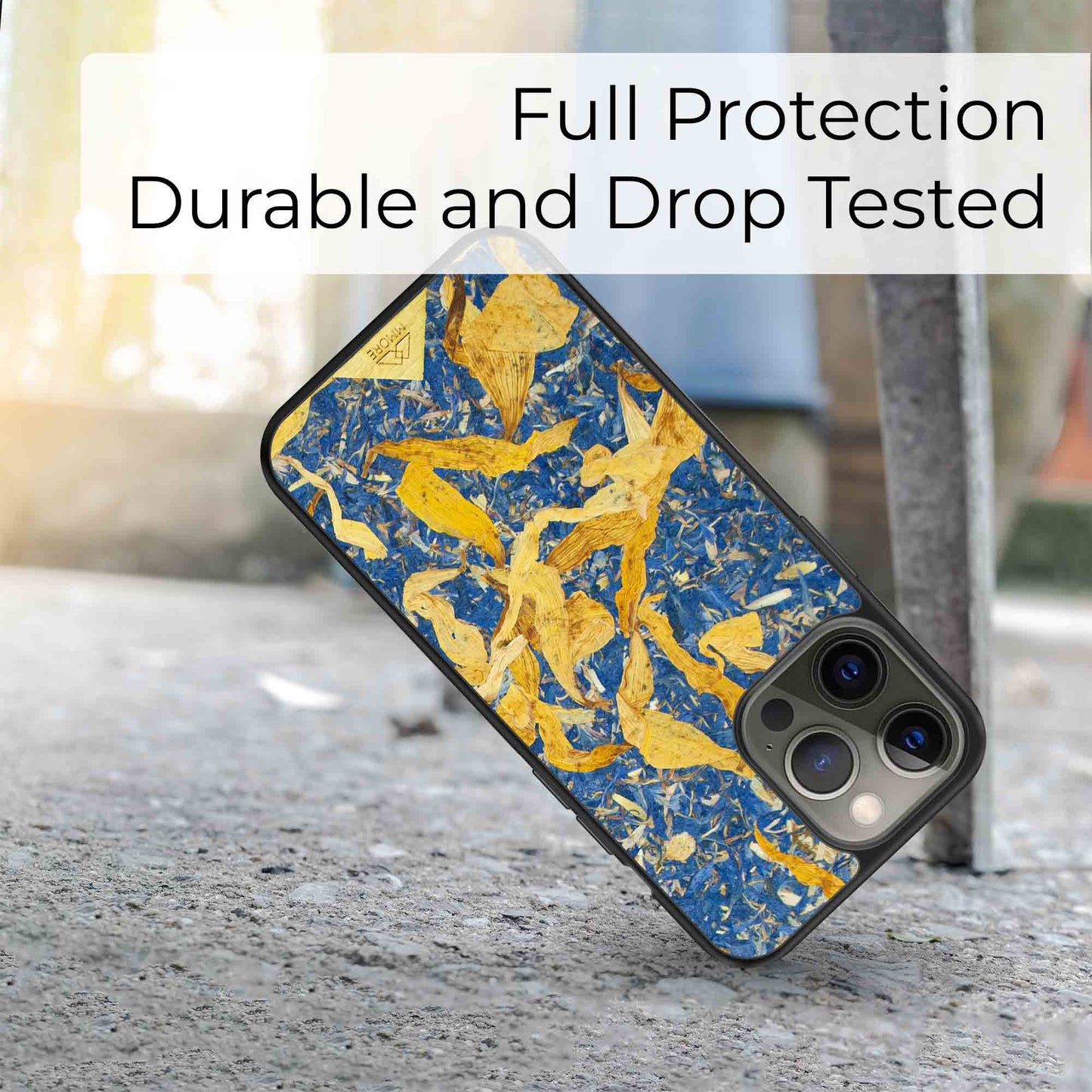 Cornflower Smartphone Case with Your Own Text - Summer Sky - MMore