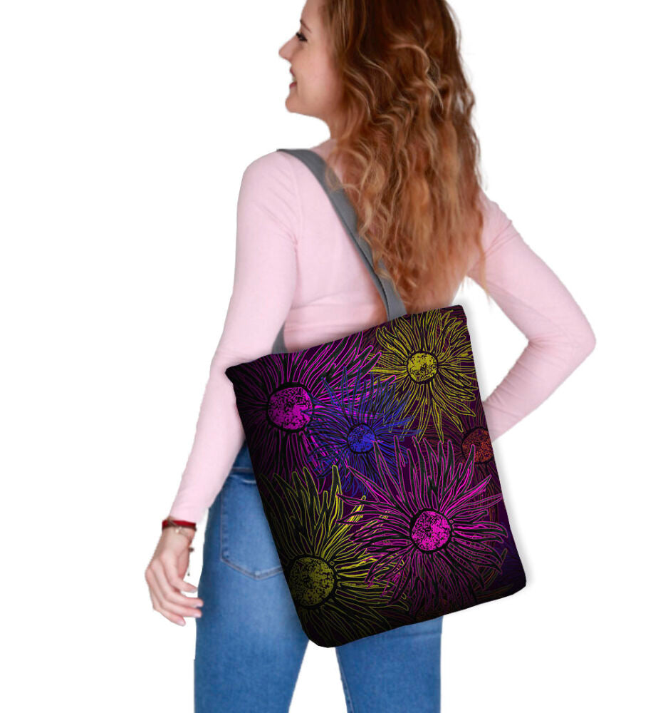 Canvas Cordura Olkalaukku/Ostoskassi - Daisy Sunny Line Bertoni