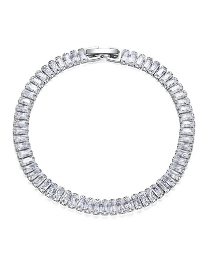 Tennisarmband 18 karat vitguldpläterat 925 sterlingsilver - Divine Dulcet