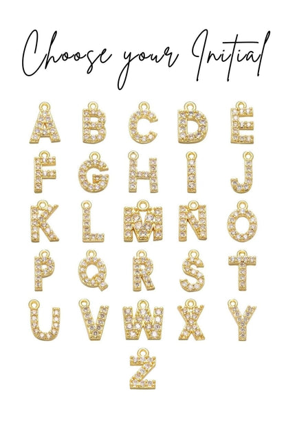 Kubanskt Alfabetskedjearmband 24-K Guldpläterat - Divine Dulcet