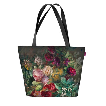 Bouquet Shoulder Bag In Canvas Holiday Line Bertoni